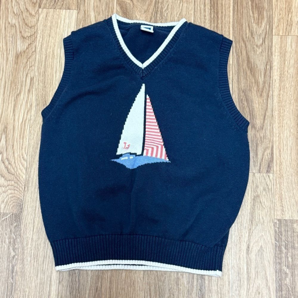 Janie And Jack Boys Sailboat Sweater Vest